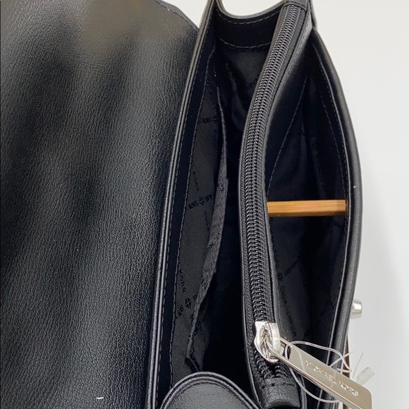 MICHAEL KORS ROSE  MEDIUM FLAP SHOULDER BLACK MULT - Picture 13 of 16